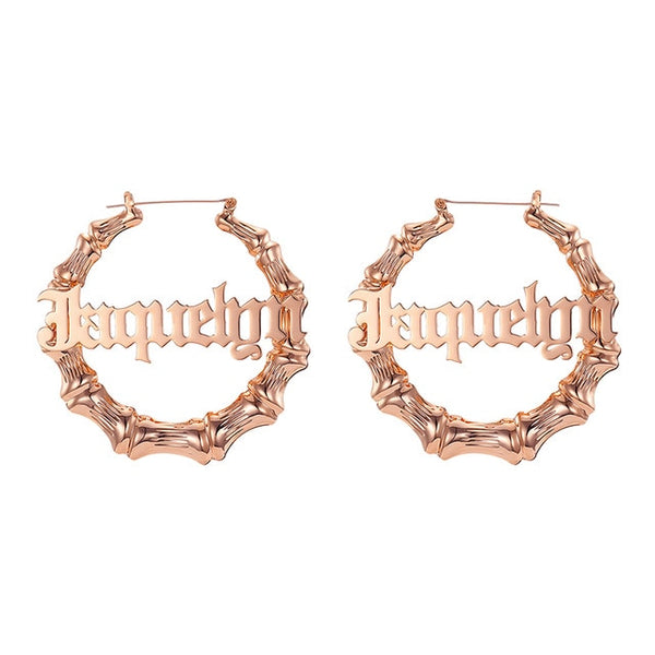 Bamboo Name Hoops - Multiple Sizes Available