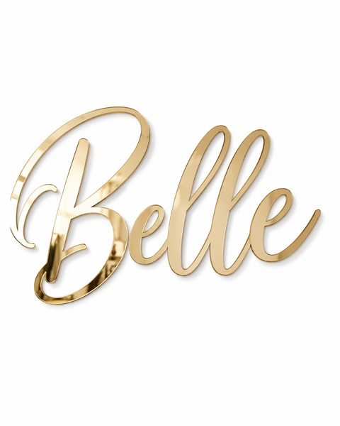Custom Mirrored Name Sign