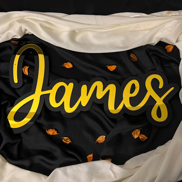 Custom Mirrored Name Sign