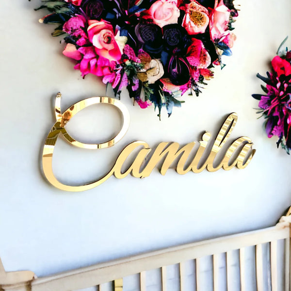 Custom Mirrored Name Sign