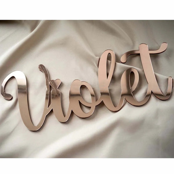 Custom Mirrored Name Sign