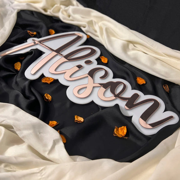 Custom Mirrored Name Sign