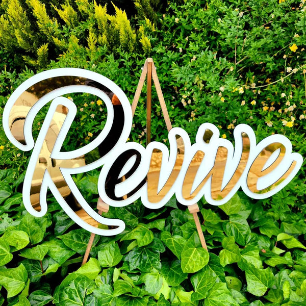 Custom Mirrored Name Sign