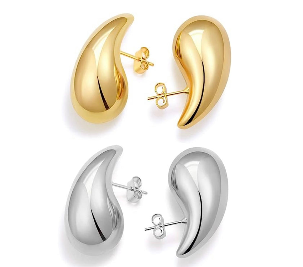 Buy Designs & You Silver Plated Teardrop Shaped Drop Earrings - Earrings  for Women 23932606 | Myntra
