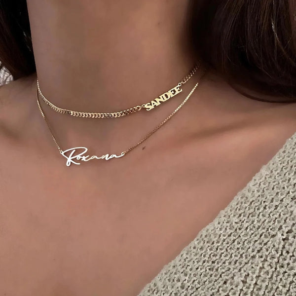 Freestyle Layered Name Necklace