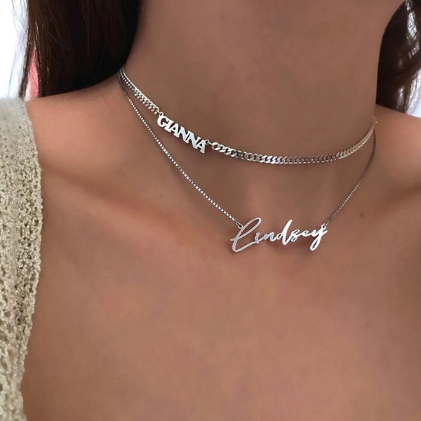 Freestyle Layered Name Necklace