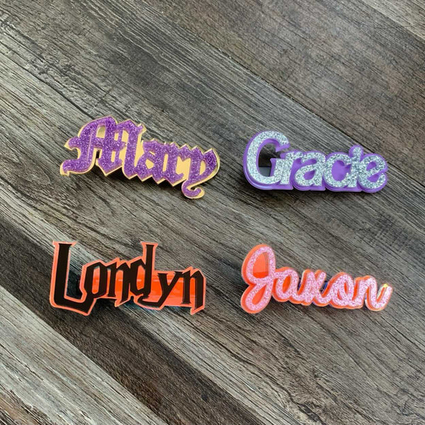 Color Name Hair Clips