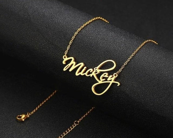 “Cursive Style” Custom Name Necklace - Beauty of the Belle
