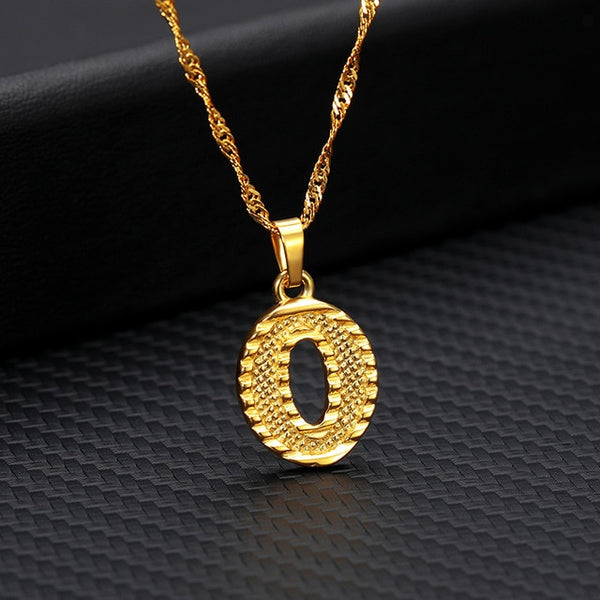 Bold Gold Initial Necklace