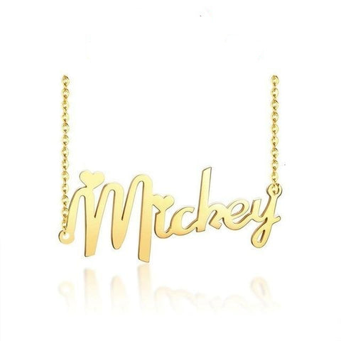 "Mini Heart Style" Custom Name Necklace - Beauty of the Belle