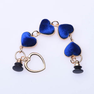 Blue Hearts- Shoe Charm Bracelet
